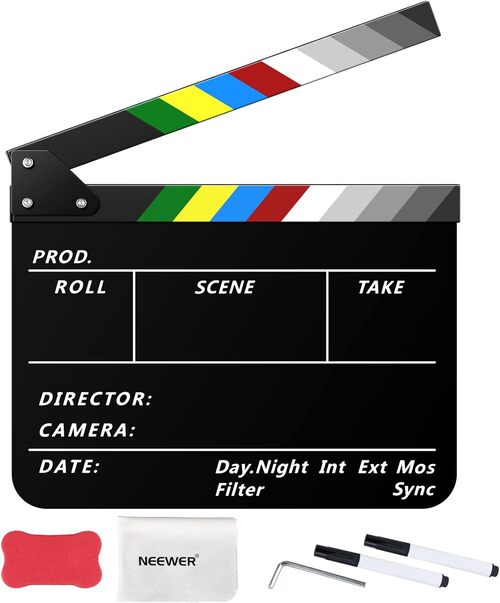 10 Pieces Movie Film Clap Board, 7 x 8 Inch Cardboard Movie