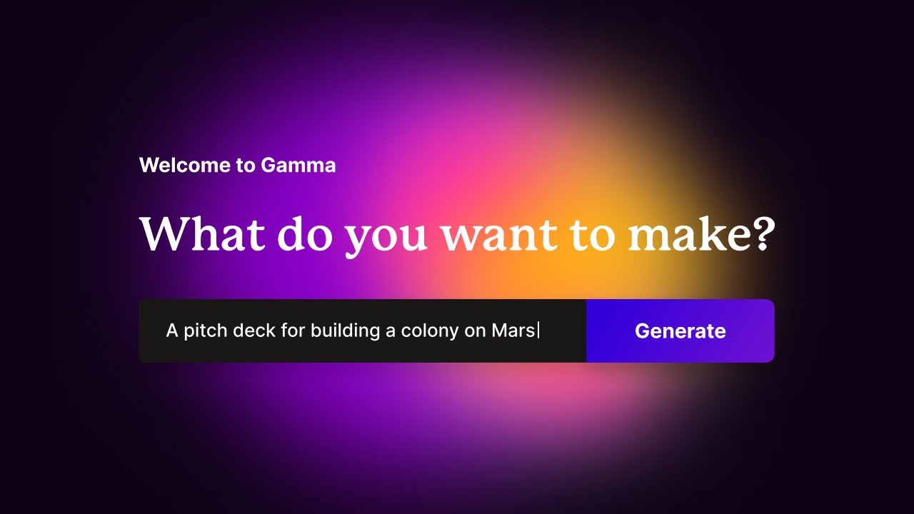 Gamma What Do You Want To Make